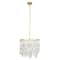 Hello Honey® Marina Small Round Gold Metal & Natural Capiz Chandelier Style Pendant Ceiling Light